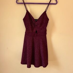 Windsor Red Sparkle Homecoming Dress Skater Dress Mini Dress Women XS